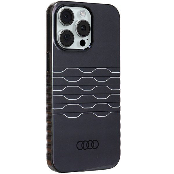 Audi IML MagSafe Case iPhone 15 Pro Max 6.7" czarny/black hardcase zdjęcie 6