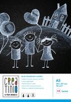 BLOK TECHNICZNY A3/10K 160G CZARNY CREATINO A"10