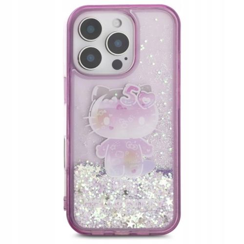 Etui do iPhone 16 Pro Max Hello Kitty Liquid Glitter 50TH Anniversary Case na Arena.pl