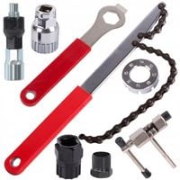 ZESTAW KLUCZY ROWEROWYCH BACIK ROZKUWACZ SUPORTU KORB WOLNOBIEG KASET