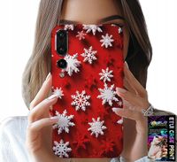 ETUI DO HUAWEI P20 PLUS - PŁATKI ŚNIEGU, ŚNIEG, GWIAZDKI, ŚWIĘTA
