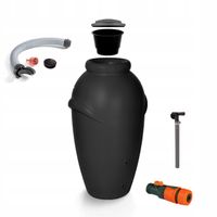 Zbiornik AQUACAN BABY 210 l + przyłącza | Antracyt, Pojemność: 210 l, Wymiary 56x60x113 cm, Kolor Antracyt, Waterform, Prosperplast