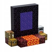 Klocki Magnetyczne Minecraft- Sześciany 38 szt. + Figurka i Karty- Mocne!