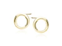 POZŁACANE SREBRNE KOLCZYKI CELEBRYTKA KÓŁKA CIRCLE