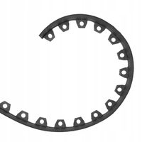 Obrzeże ogrodowe 10m x 10cm w rolce trawnikowe palisada czarny + kotwy