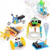 ZESTAW MAŁY ELEKTRONIK EKSPERYMENTY ZABAWKA ROBOTYCZNA ELEKTRYK NAUKA 6SZT