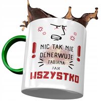 Kubek Zielony Dla Fabiana Kolegi Męża Na Prezent Z Nadrukiem Ze Zdjęciem