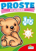 kolorowanka A4 16 str. proste rysowanie  Miś