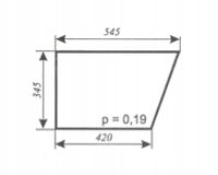 szyba drzwi dolny ver.I ciągnika URSUS 2812, MF-255 kabina Zamość