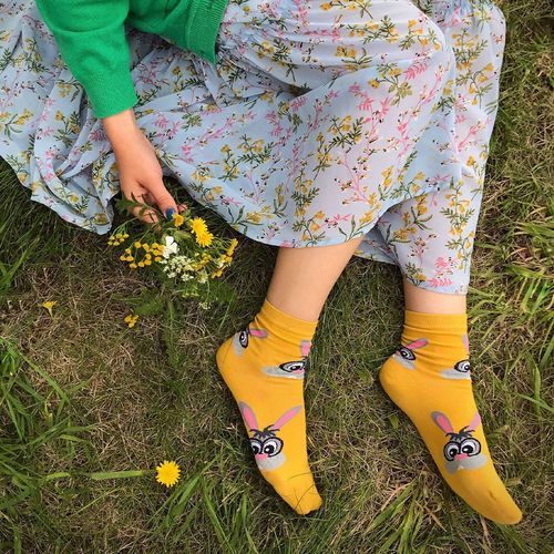 SKARPETKI WZOROWANE 6-11 LAT 30-32 wzór - dziewczynka na Arena.pl