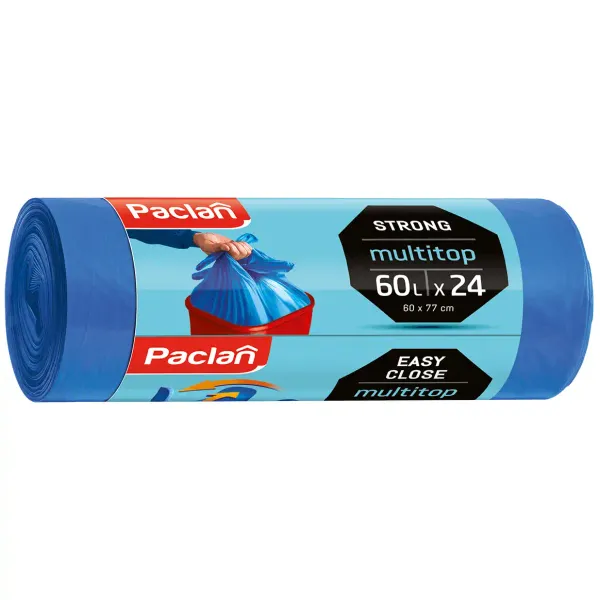 worki expert multitop paclan 60x77cm 60l 24 szt. zdjęcie 1