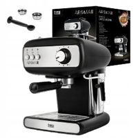 Ekspres Kolbowy Do Kawy Ciśnieniowy 15 Bar Spieniacz 850W Teesa Aroma 400