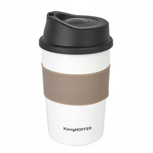 KUBEK TERMICZNY do KAWY Herbaty na WYNOS Biały Konighoffer Elliot 330 ml na Arena.pl