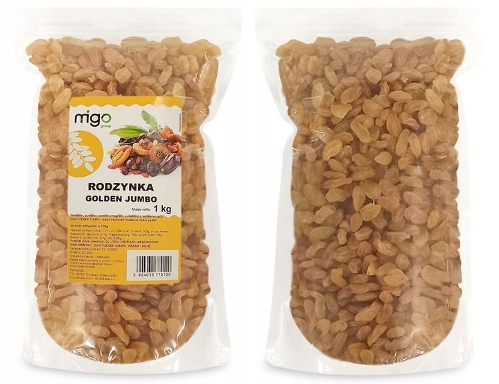 Rodzynki GOLDEN JUMBO 1 kg - MIGOgroup zdjęcie 4