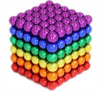 Kulki Magnetyczne NeoCube 216 szt. 5mm Tęcza!