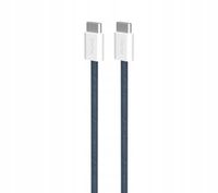 Kabel Przewód Puro USB-C do USB-C 60W 1,5 metra Niebieski