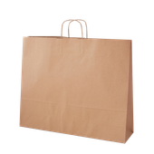 torba papierowa 25szt. skr. rączka szara 54x14x44cm