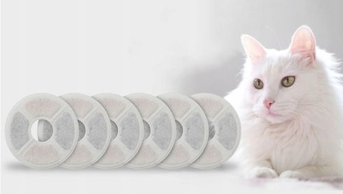 ZESTAW WYMIENNY FILTRÓW FILTR DO FONTANNY POIDŁA POIDEŁKA KOTA PSA 6 SZTUK na Arena.pl