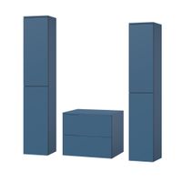 Zestaw łazienkowy szafka + 2 słupki Color Błękit Morski (2S 60 + 2D 160 X2)