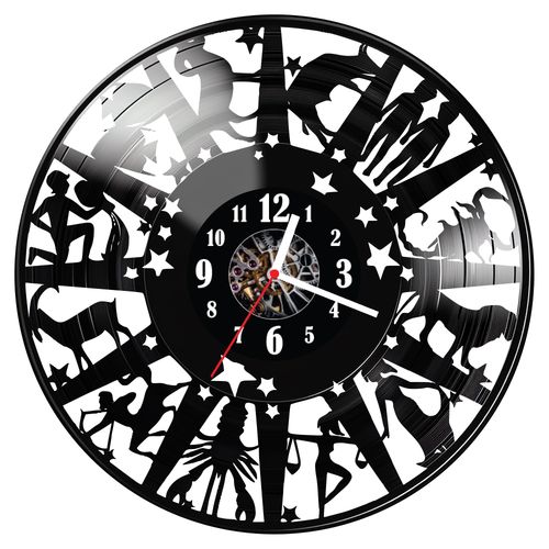 Zegar ścienny z płyty winylowej Znaki zodiaku 325.14 na Arena.pl