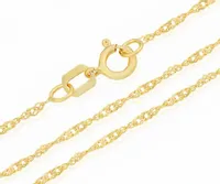 ZŁOTY ŁAŃCUSZEK SINGAPUR 333 42 CM PUDEŁKO