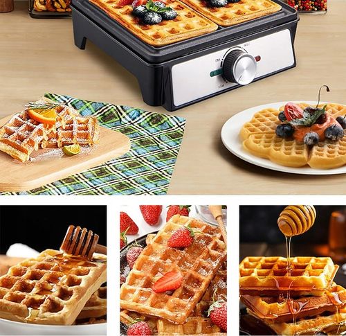 GOFROWNICA XXL 2 GOFRY Z REGULACJĄ TEMPERATURY PUSZYSTE CHRUPIĄCE GOFRY na Arena.pl