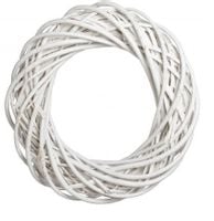 Wianek wiklinowy Biały średnica 20 cm WIKLINAGruby