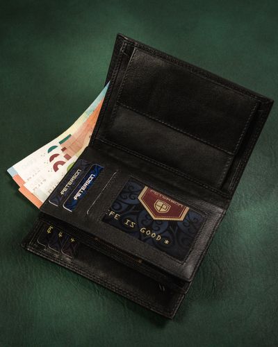 elegancki portfel męski ze skóry naturalnej - peterson na Arena.pl