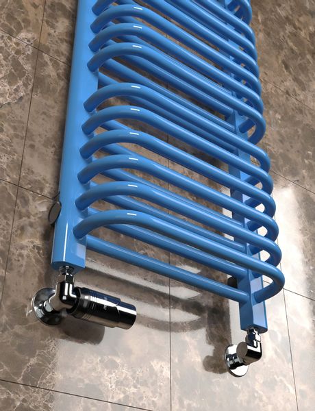 GRZEJNIK ŁAZIENKOWY OLD-SCHOOL 940x500 NIEBIESKI zdjęcie 5