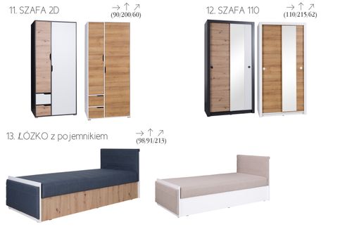 Sofa UMBRIO Meble Młodzieżowe na Arena.pl