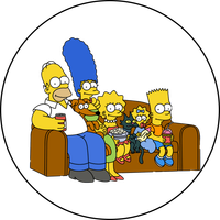 Opłatek na tort Simpsonowie Postacie Postać Bajka