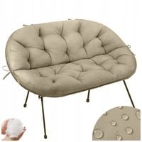 WODOODPORNA PODUSZKA NA SOFĘ ŁAWKĘ OGRODOWĄ ŻYŁKOWĄ ACAPULCO NATURAL XXL