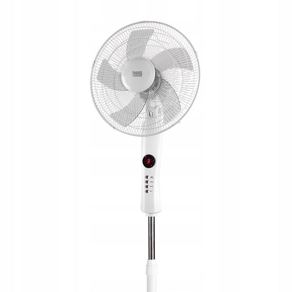 WENTYLATOR STOJĄCY BIAŁY STEROWANY PILOTEM 130CM 50W OSCYLACJA 3 TRYBY zdjęcie 4