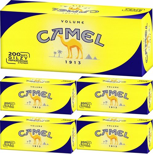 Gilzy papierosowe CAMEL 200szt X 5 na Arena.pl