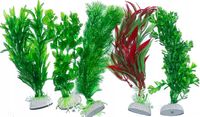 Zestaw 5 sztucznych roślin do akwarium 20 cm