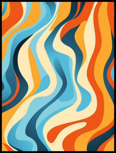 Plakat 60x80cm Tańczące Fale zdjęcie 2