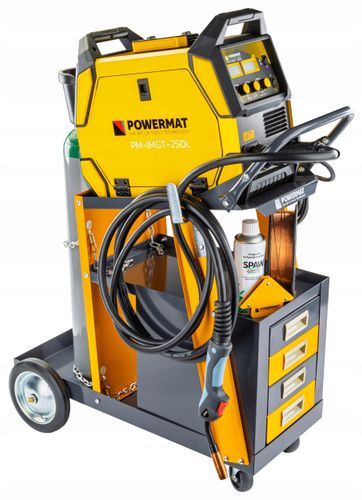 WÓZEK SPAWALNICZY DO SPAWAREK Z PÓŁKĄ NA BUTLE SZUFLADY STABILNY MOBILNY na Arena.pl