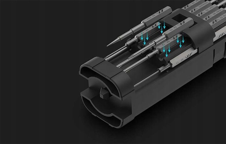 JIMI HOME ZESTAW WKRĘTAKÓW PRECYZYJNYCH ŚRUBOKRĘT MAGNETYCZNY 18 ELEMENTÓW zdjęcie 9