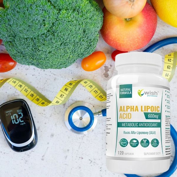 KWAS ALFA LIPONOWY ALA 600mg 120kapsułe MEGA DAWKA zdjęcie 4