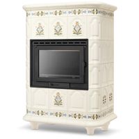 Piec kominek piecyk koza kaflowy ceramiczny obudowa kominkowa LINZ