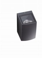 Kinkiet zewnętrzny, lampa ścienna IP54 szara elewacyjna na dom REZIA 1