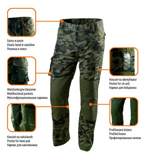 Spodnie robocze CAMO, rozmiar S na Arena.pl