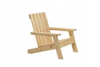 Fotel Ogrodowy Drewniany Krzesło na Taras Balkon Wygodne Nowoczesne