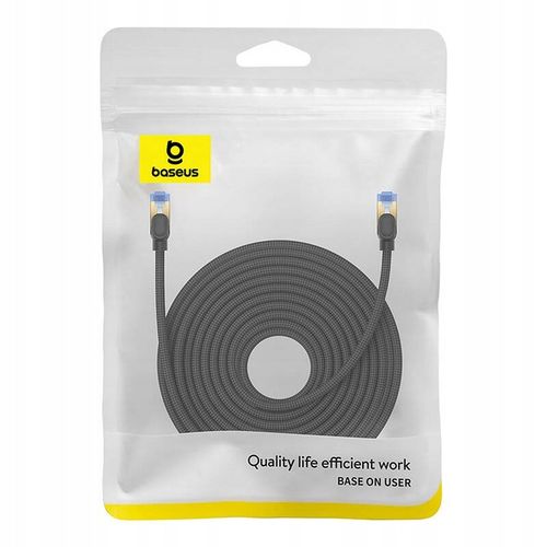 KABEL SIECIOWY BASEUS ETHERNET RJ45 KAT.7 10GBPS 20M CZARNY W OPLOCIE na Arena.pl