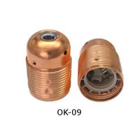 OPRAWKA E27 OSŁONKA DEKORACYJNA METALOWA MIEDZIANA KARBOWANA