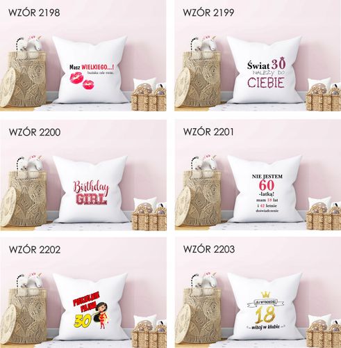 FOTO Poduszka Prezent na urodziny 20 30 40 50 60 na Arena.pl