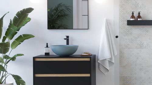 Glad bateria umywalkowa stojąca wysoka, czarny soft na Arena.pl