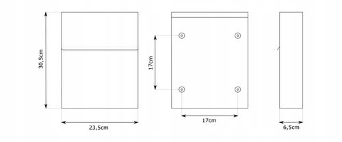 SKRZYNKA POCZTOWA NA LISTY POCZTĘ ANTRACYT + NAPIS ADRES ULICA NUMER na Arena.pl