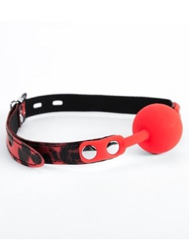 red silicone ball gag leopard na Arena.pl
