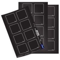 Etykiety samoprzylepne na słoiki czarne 24 szt.